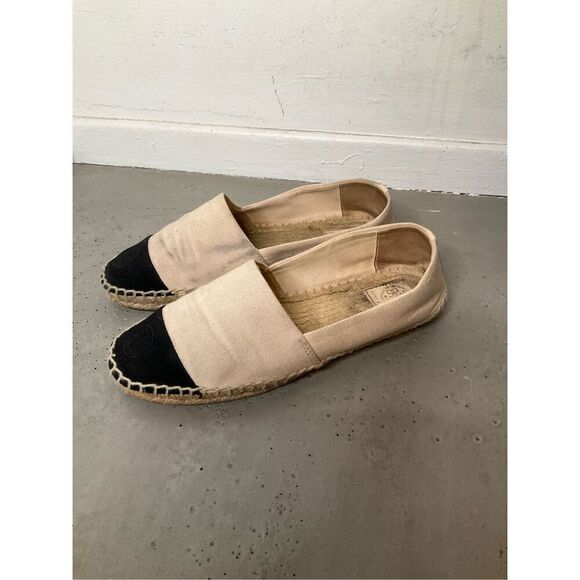 Tory Burch Color-Block Espadrille Flats - Picture 2 of 9